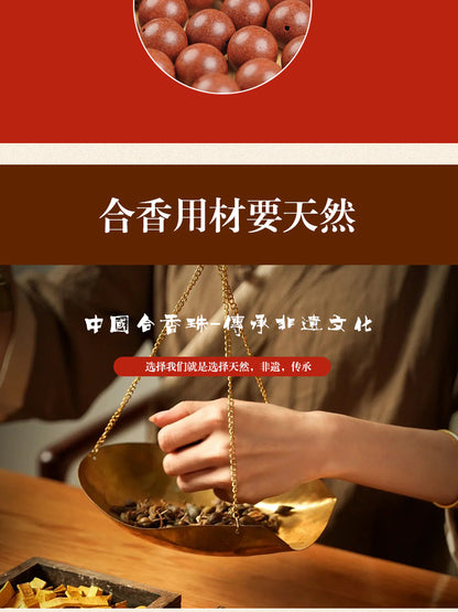 【Five Directions True Qi】Traditional Chinese Medicine Bracelet with Incense Beads, Ancient Recipe Craft Bracelet, Handheld Incense Beads, Natural Herbal Ancient Method