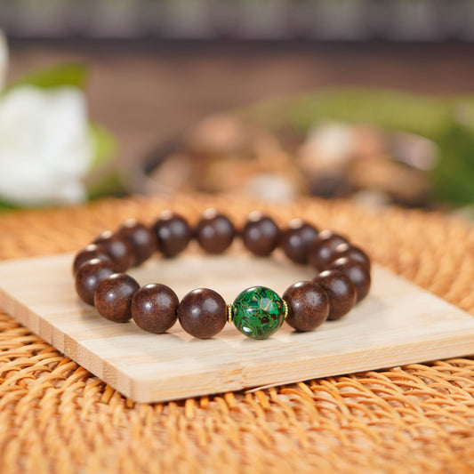 【Yongzheng Summer Vacation】Traditional Chinese Medicine Bracelet with Incense Beads, Ancient Recipe Craft Bracelet, Handheld Incense Beads, Natural Herbal Ancient Method