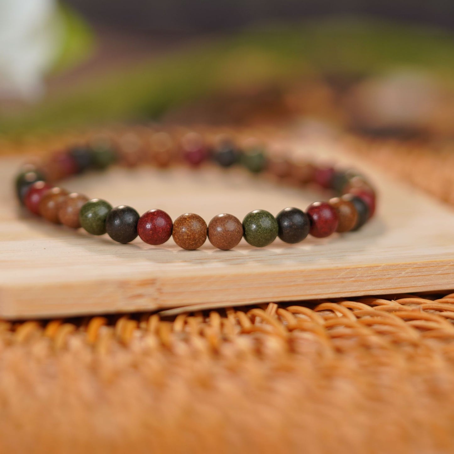 【Five Directions True Qi】Traditional Chinese Medicine Bracelet with Incense Beads, Ancient Recipe Craft Bracelet, Handheld Incense Beads, Natural Herbal Ancient Method