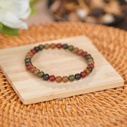 【Five Directions True Qi】Traditional Chinese Medicine Bracelet with Incense Beads, Ancient Recipe Craft Bracelet, Handheld Incense Beads, Natural Herbal Ancient Method